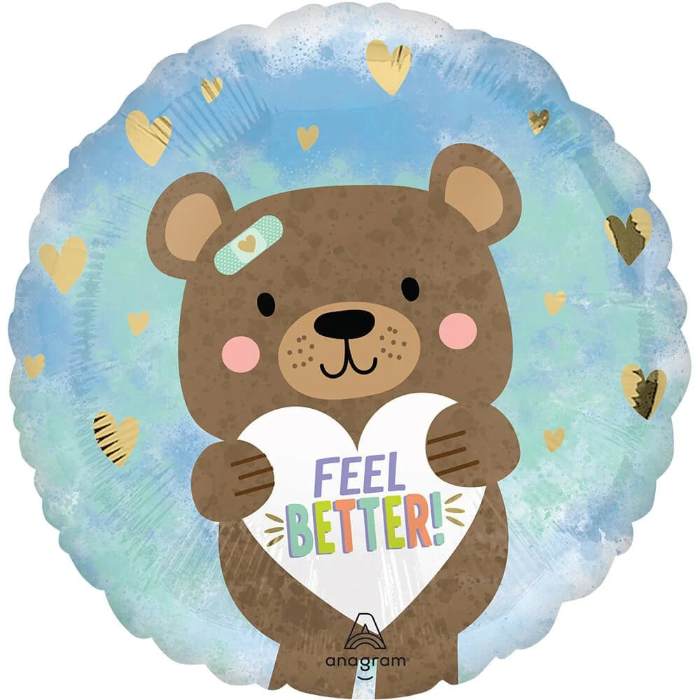 Feel Better Bear Balloon - 17"