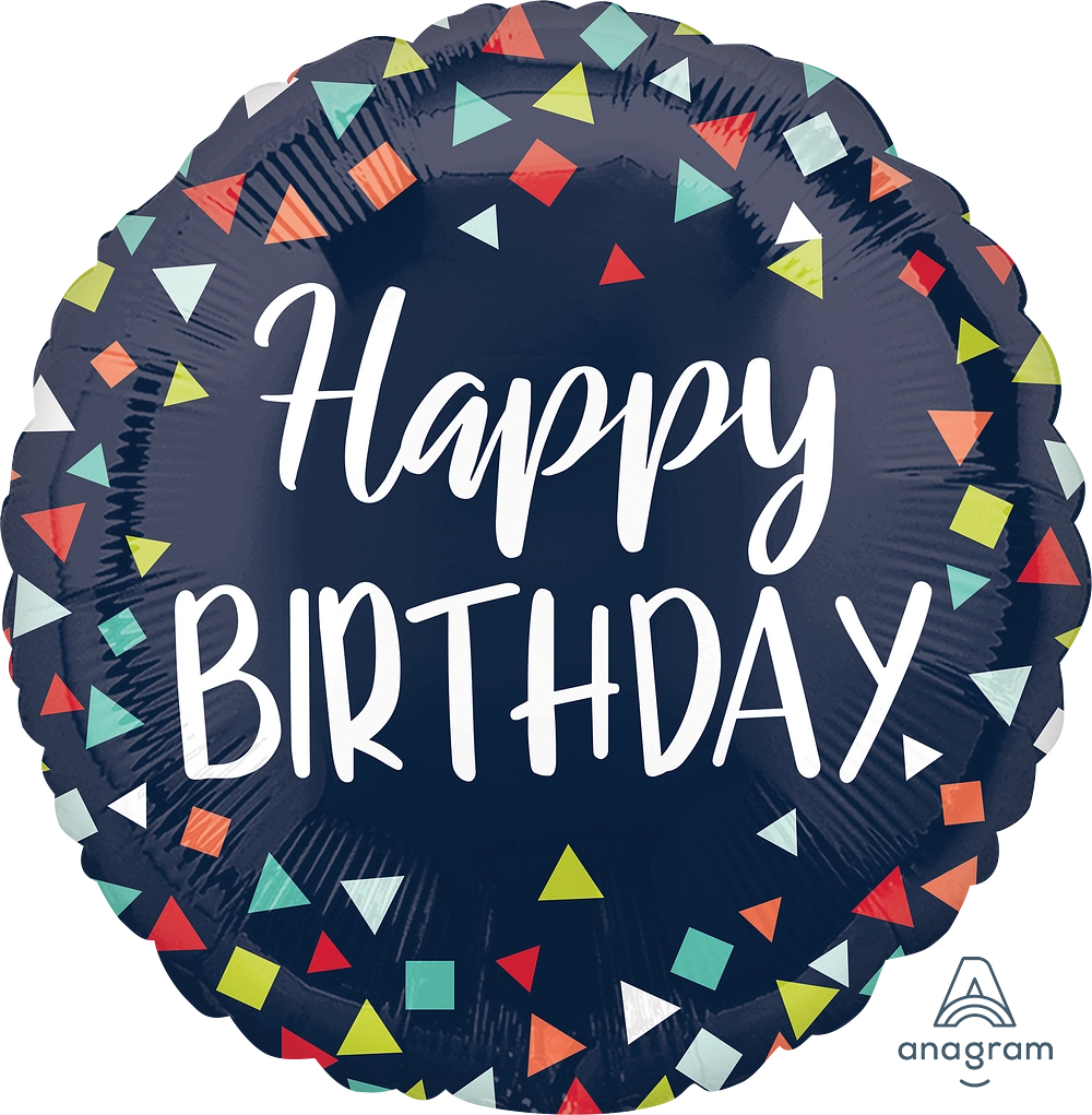 Happy Birthday Confetti Balloon (17")