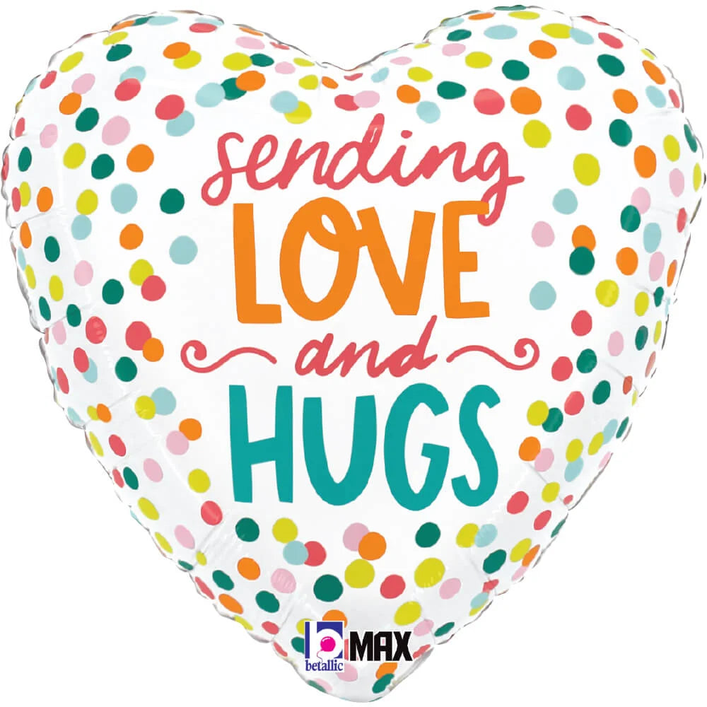 Sending Love and Hugs Balloon - 18"