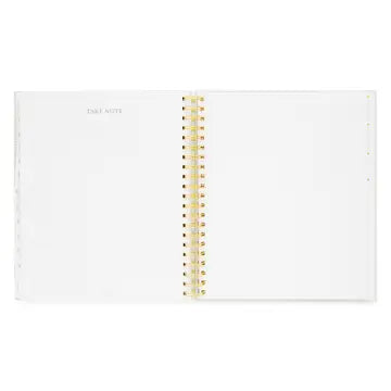 2025-2026 Large Khaki Stripe Weekly Spiral Academic Planner