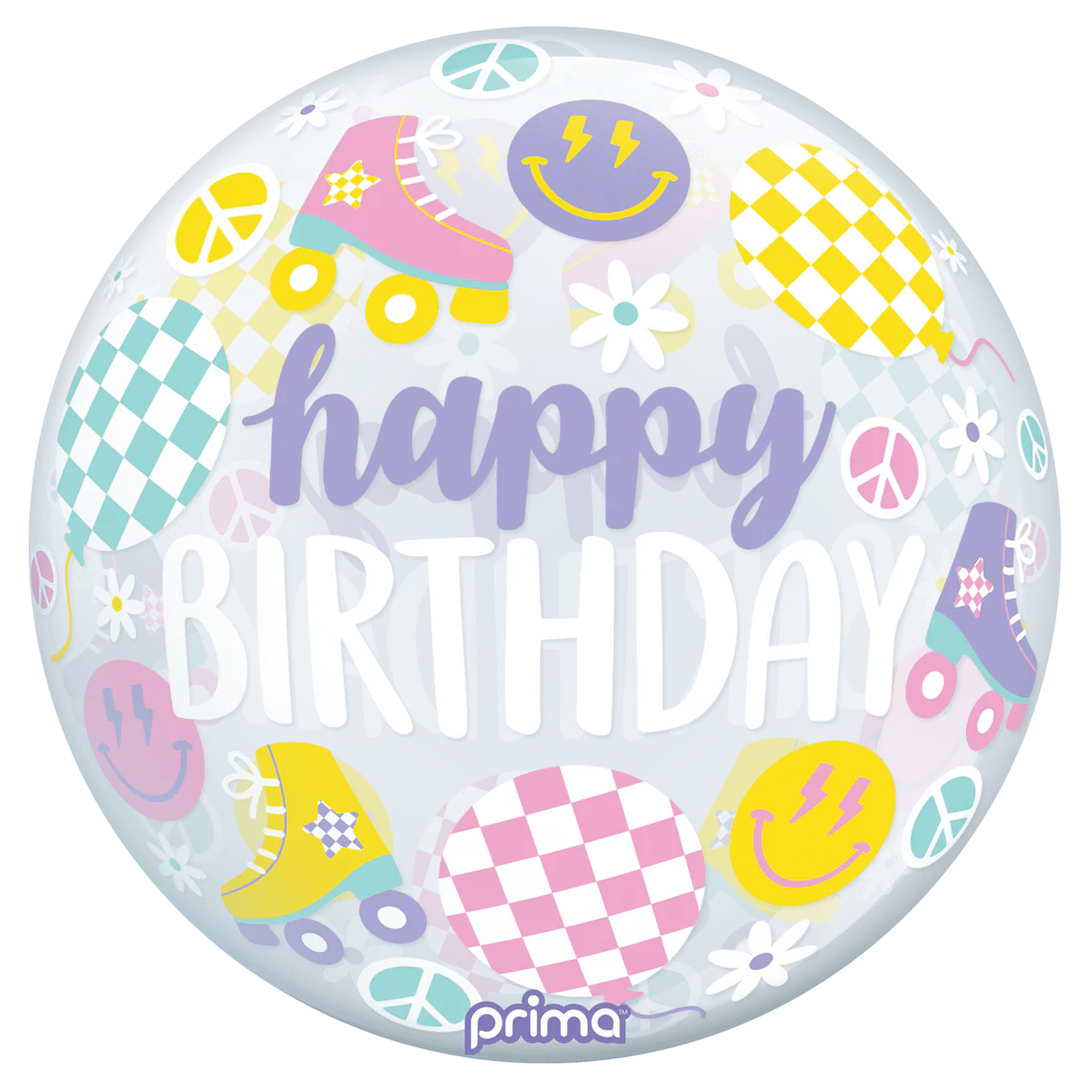 Retro Skates Birthday Sphere (20")