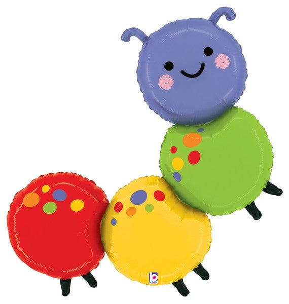 Caterpillar Multicolored Balloon - 39"