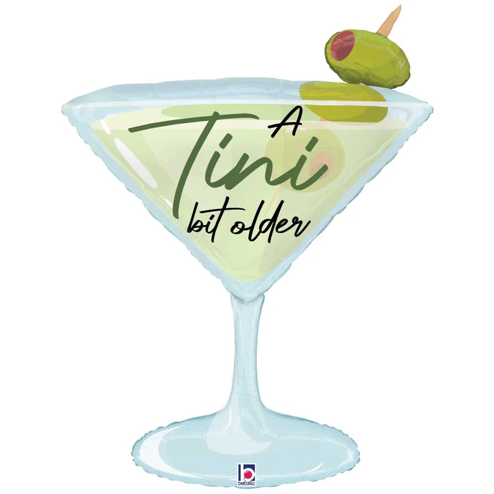 A Tini Bit Older Martini Balloon - 35"