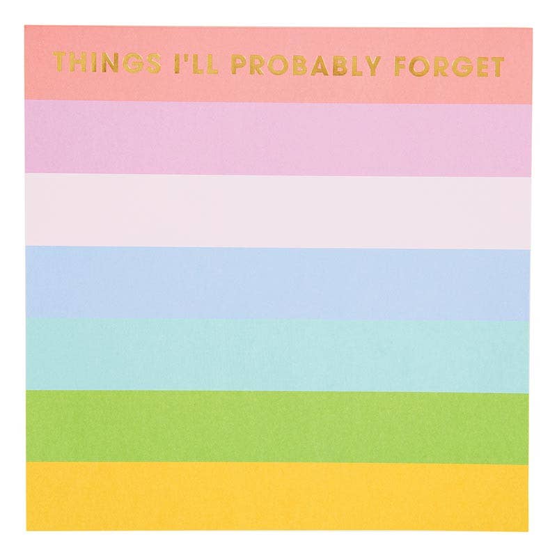 Striped Jumbo 8x8 Notepad