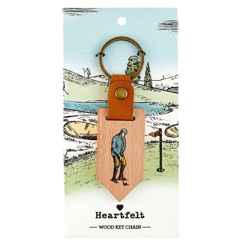 Wood Keychain - Full Swing