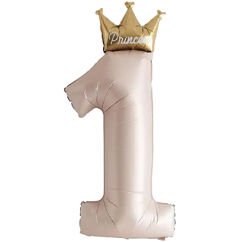Princess Crown Pink Number 1 - 40"