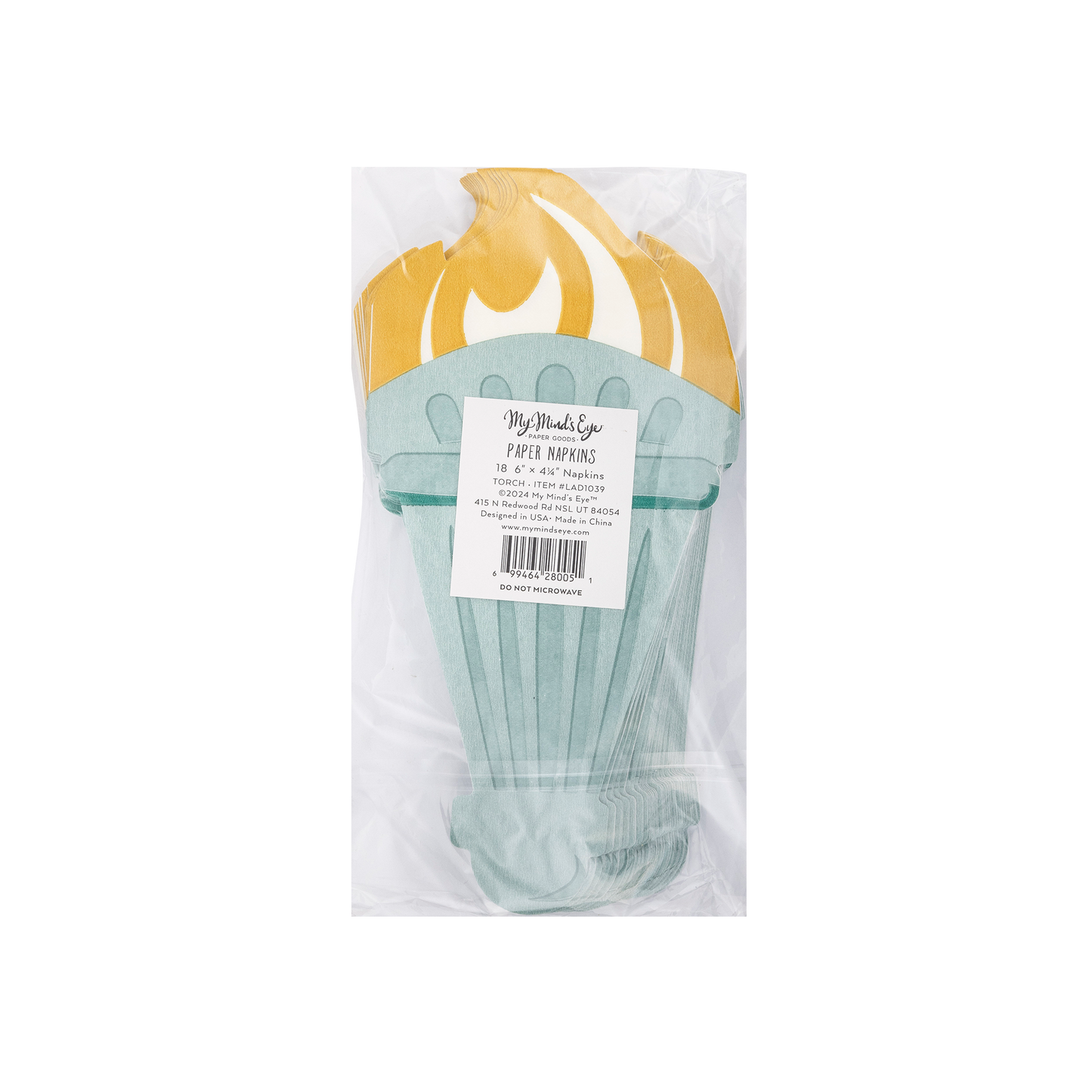 Lady Liberty Shaped Paper Dinner Napkin