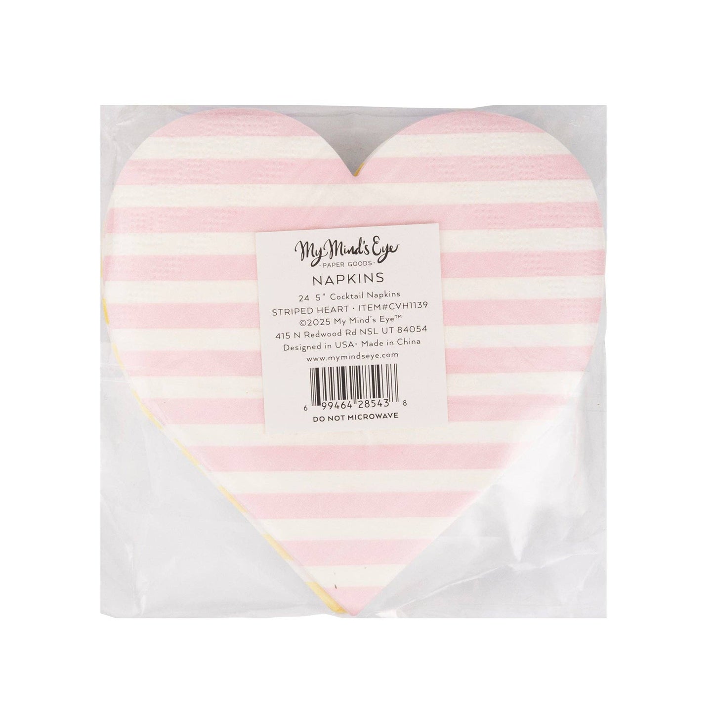 Striped Hearts Napkin Set