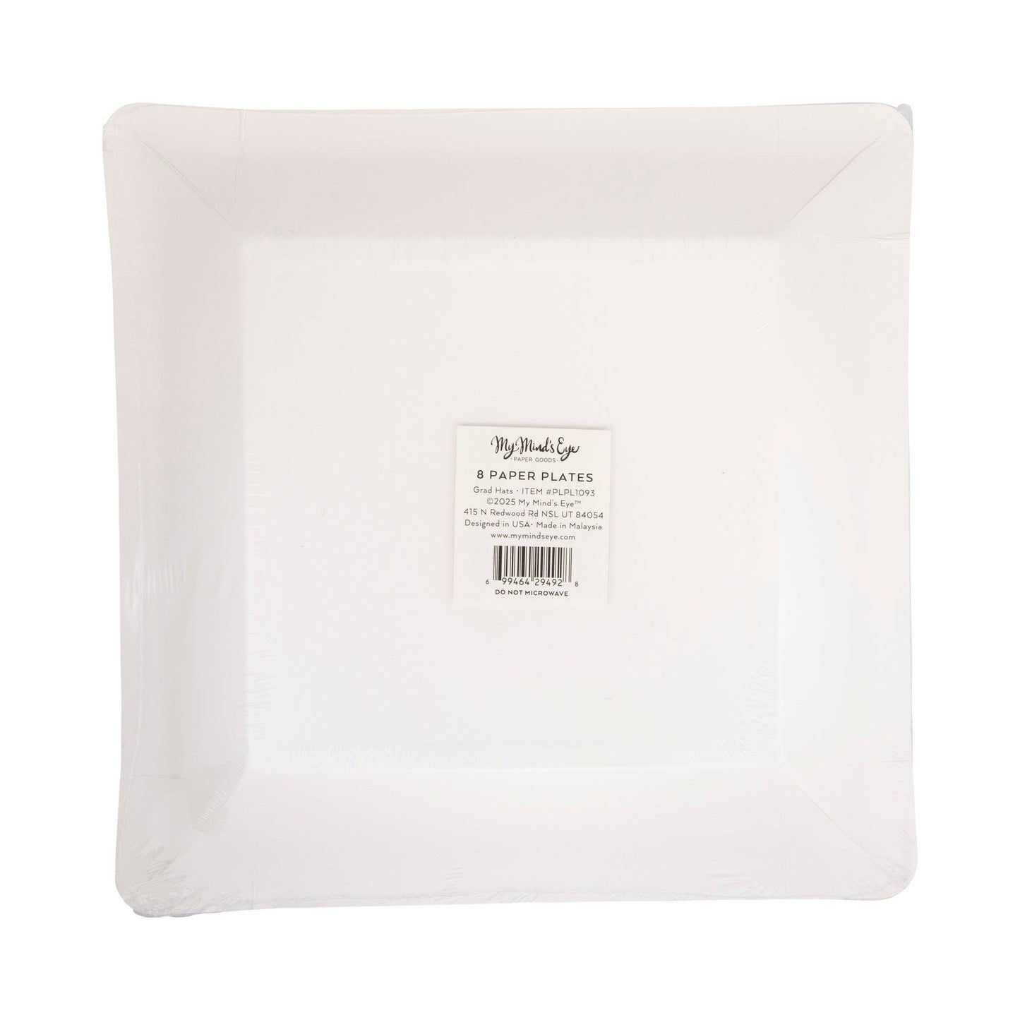 Grad Hats Paper Plate