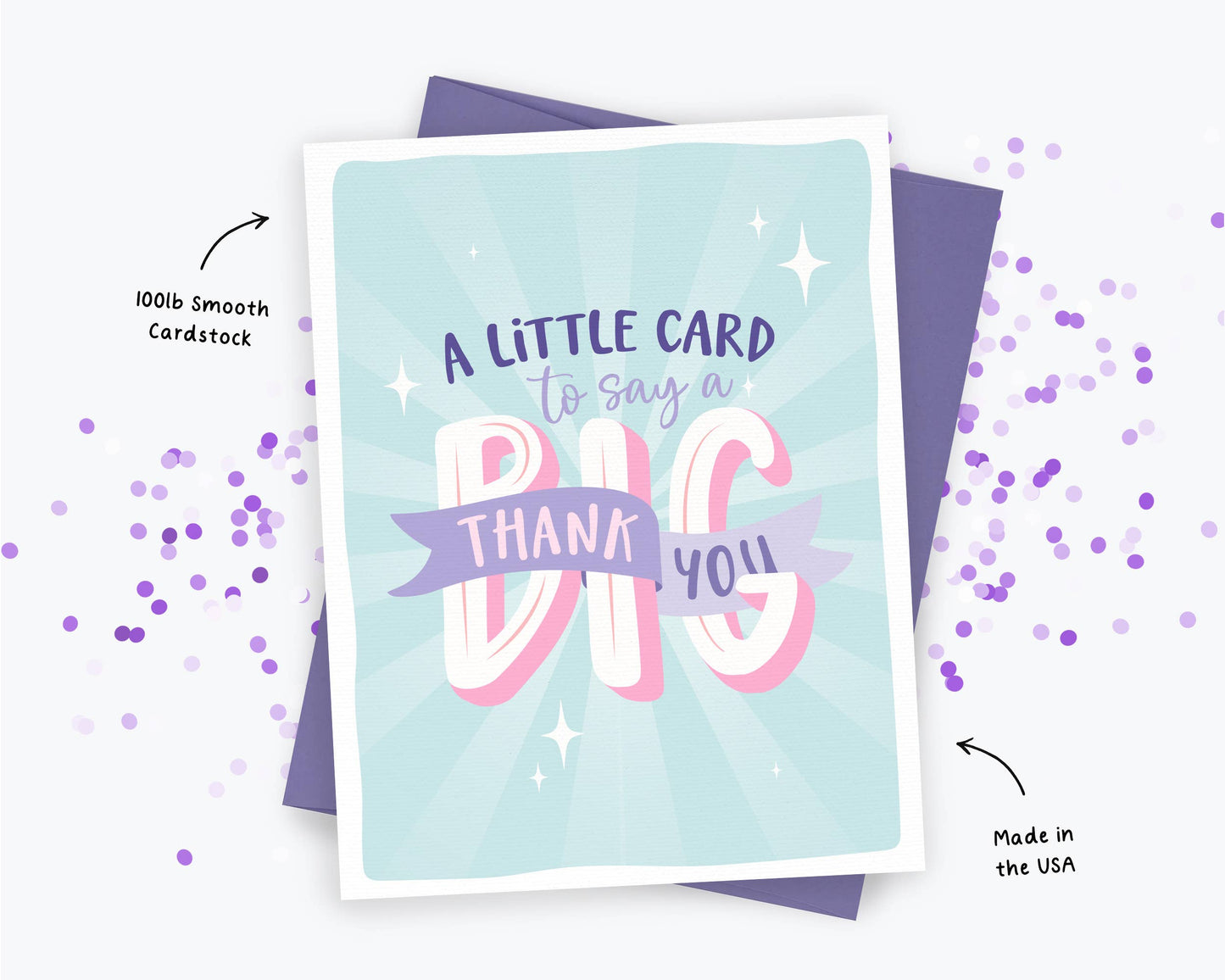 Little Card to say a Big Thank You Card