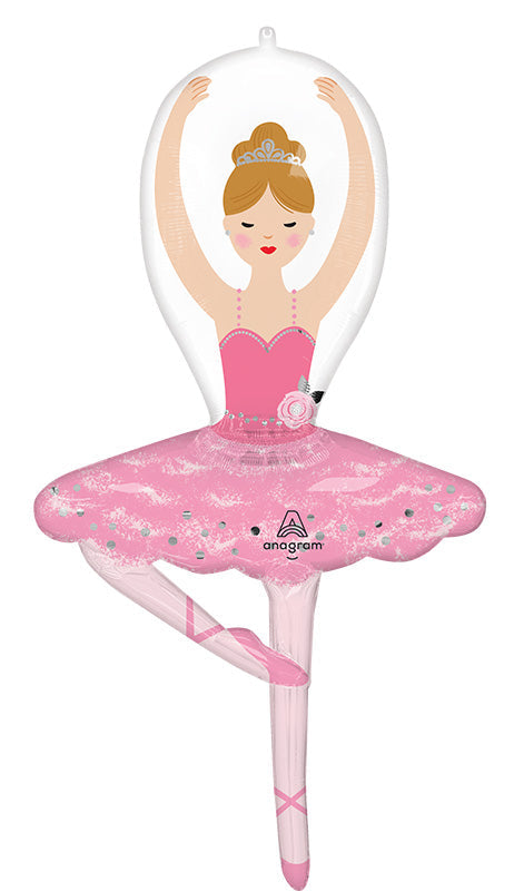 SuperShape Ballerina Girl Foil Balloon - 43"