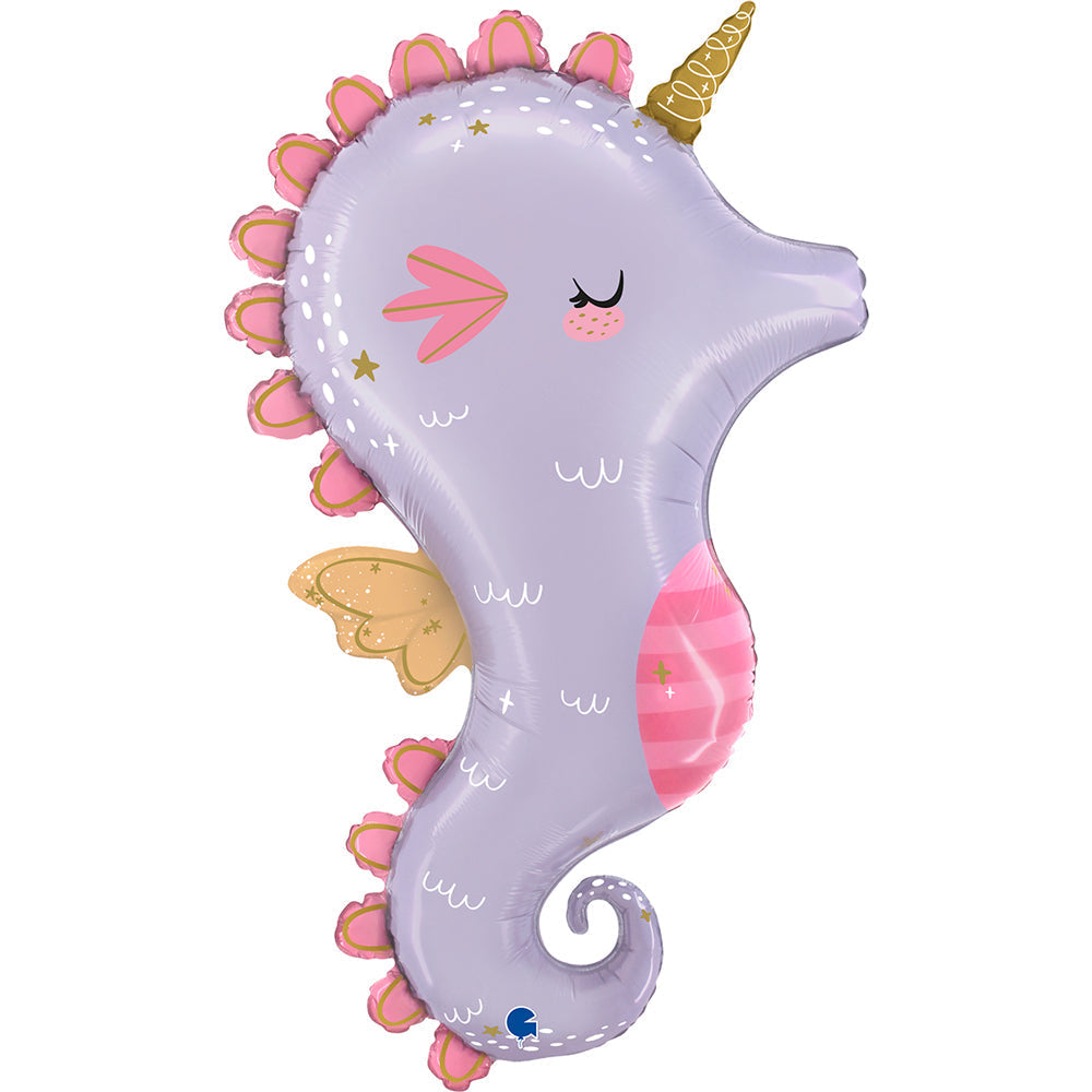 Magical Seahorse Foil Balloon - 42"