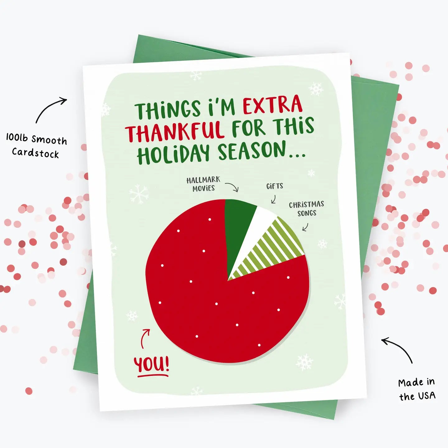 Christmas Chart Card, Greeting Card To Spouse, Romantic Card