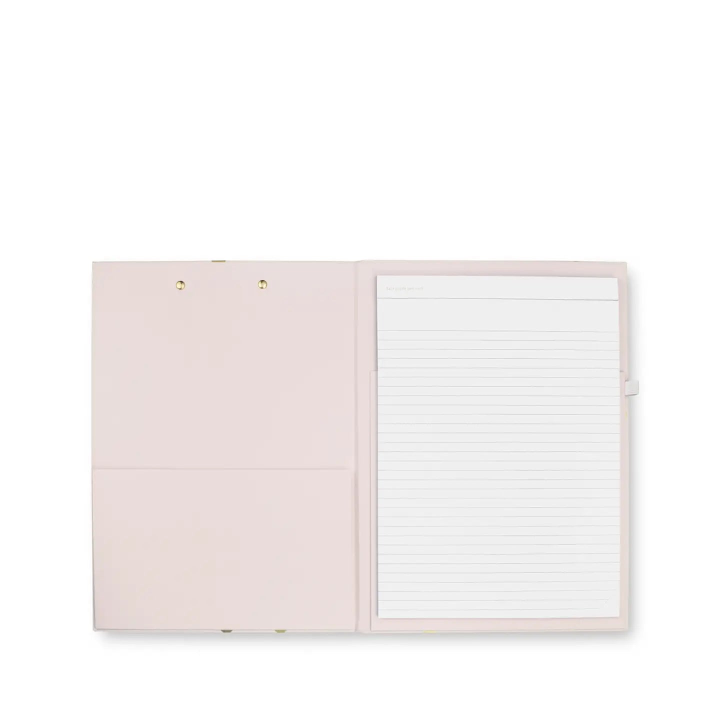 Clipboard Folio, Gold Dot with Script