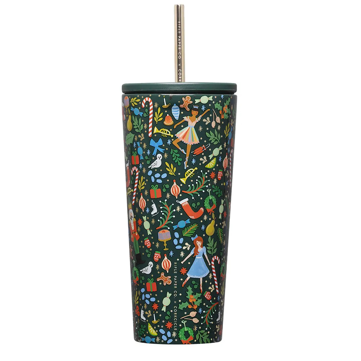 Cold Cup - 24oz Rifle Paper - Nutcracker Green