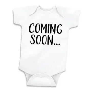 Coming Soon - Baby Announcement Onesie