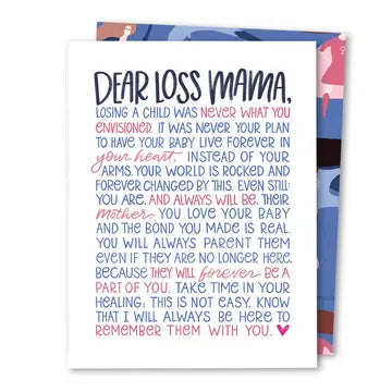 Dear Loss Mama Greeting Card