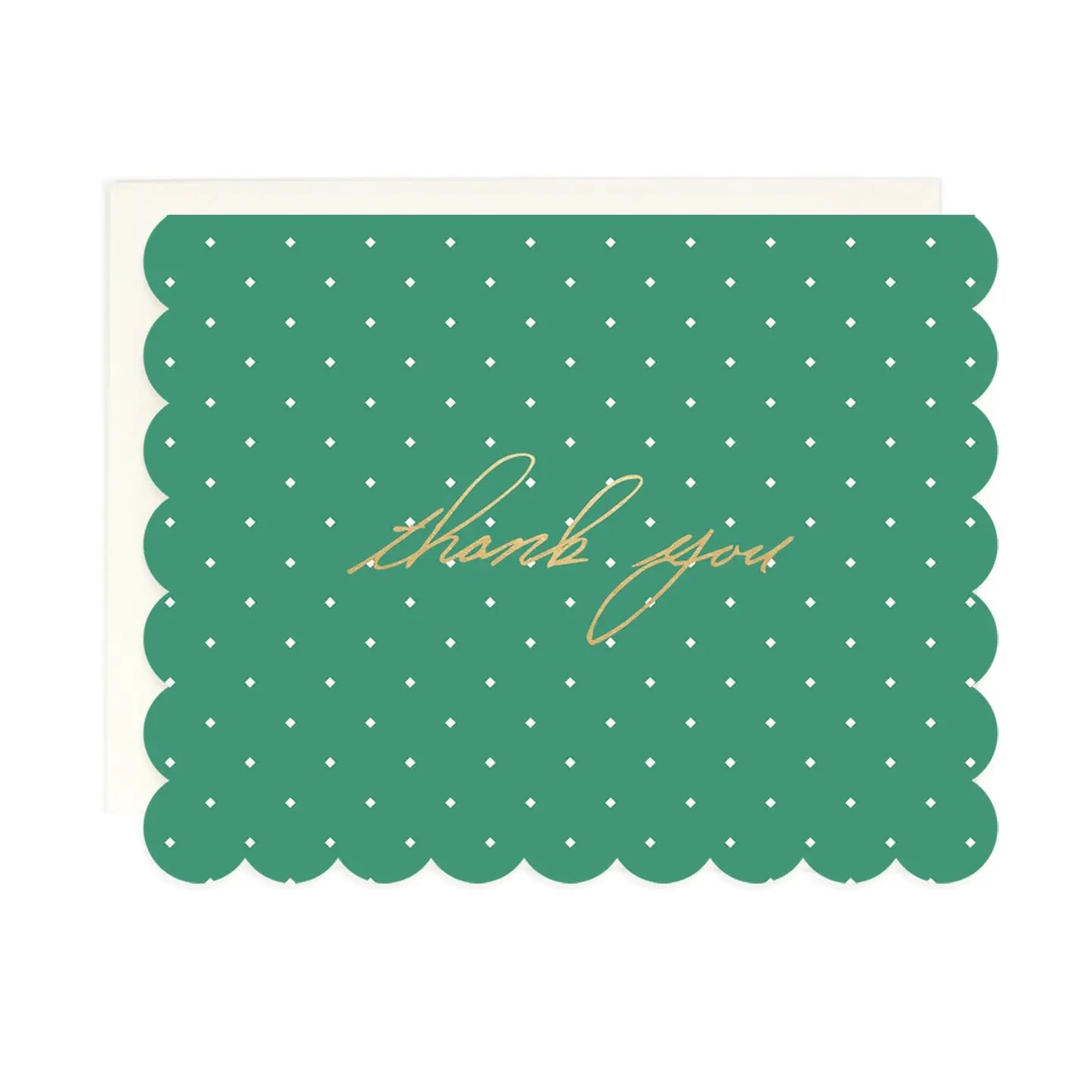 Diamond Dot Scallop Assorted Greeting Card Set