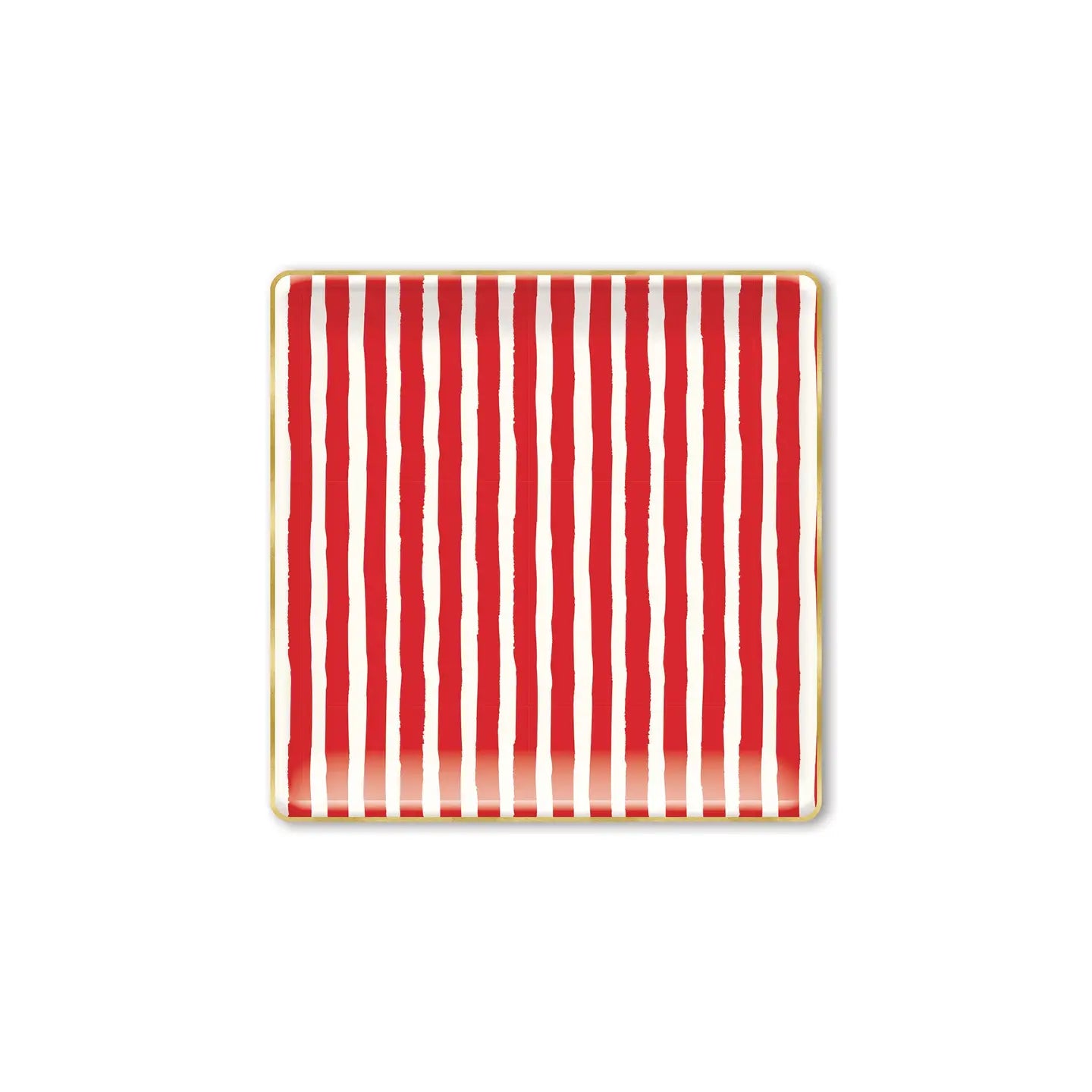 Elf Stripe Disposable Paper Plate For Christmas