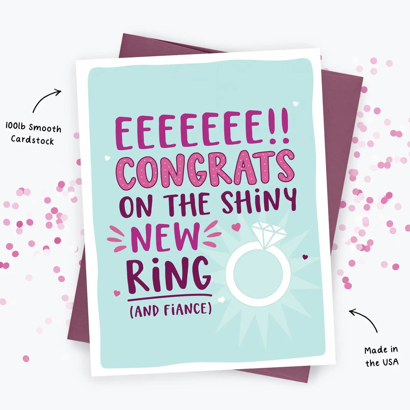 Engagement Card - Congratulations On the Ring, Funny Card