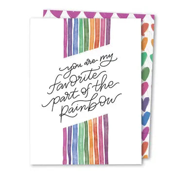 Favorite Rainbow Greeting Card