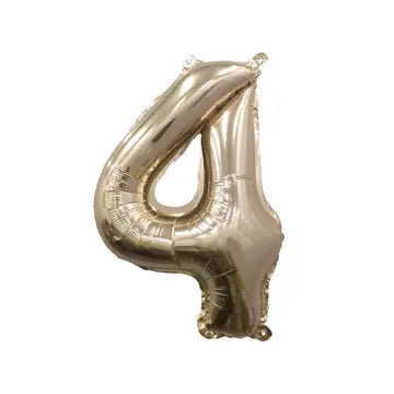 Gold Number Balloon - 32" | 4