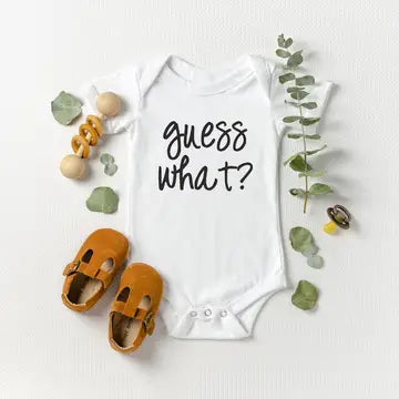 Guess What? - Baby Announcement Onesie