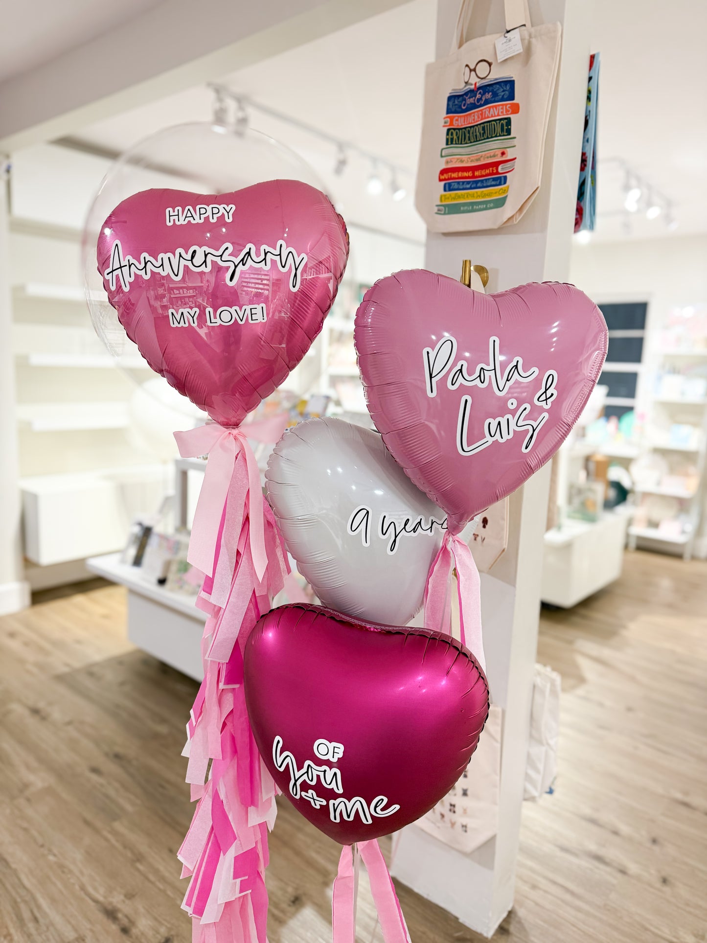 Pink Hearts Balloon Bouquet