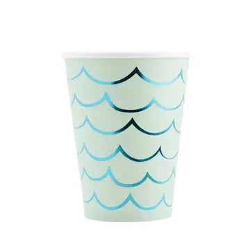 Mermaid Tail Paper Party Cups - 12 oz