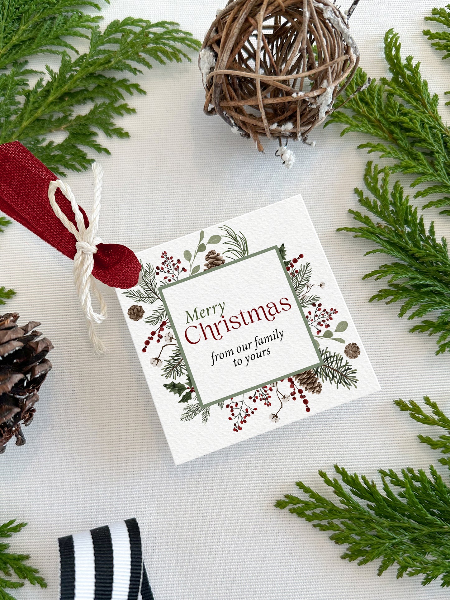 Personalized Christmas Gift Tags - Square