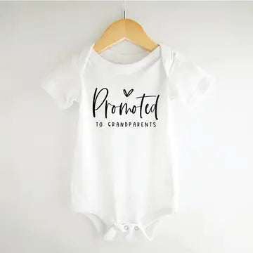 Promoted to Grandparents - Baby Announcement Onesie