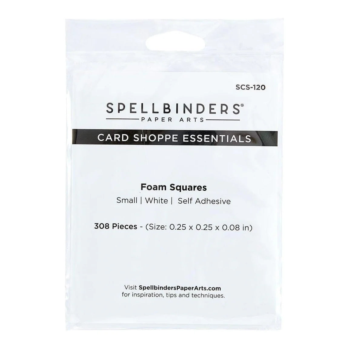 White Foam Adhesive Squares - Small 1/4 "