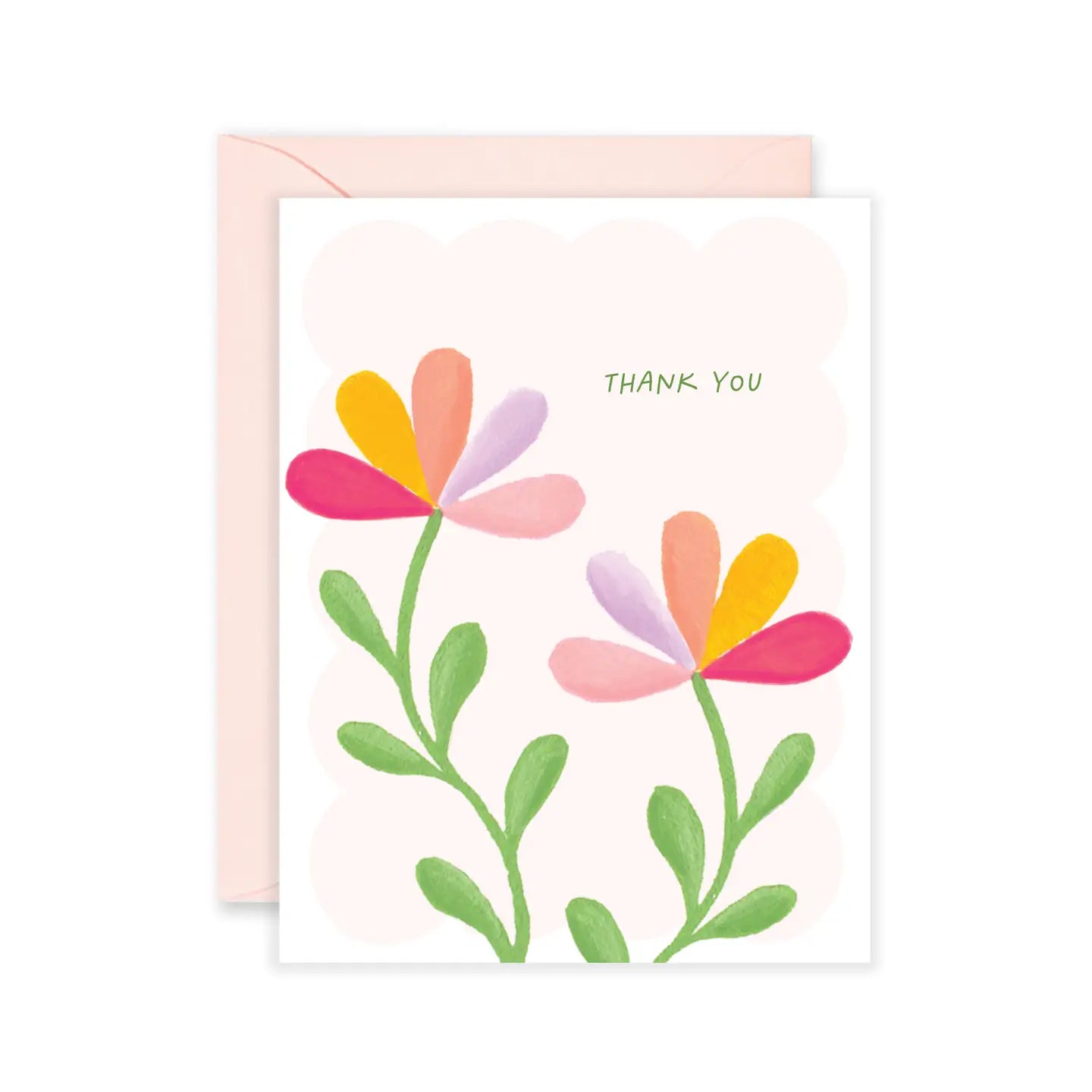 Thank You Flower Fan | Greeting Card