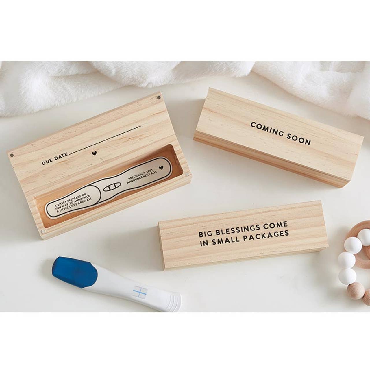 Coming Soon Pregnancy Test Announcement Box