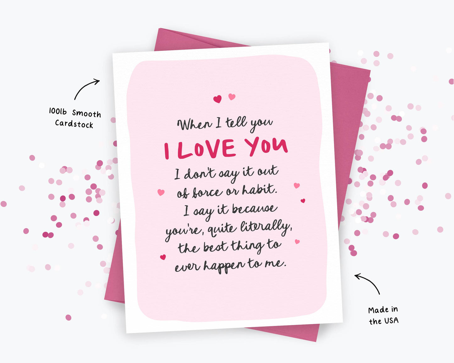 Heartfelt I Love You Card