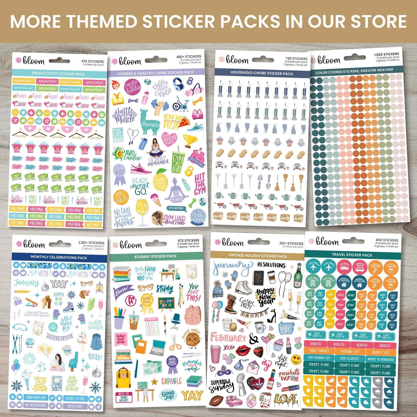 Meal Planning Sticker Pack