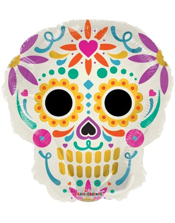 Colorful Skull Balloon - 18"