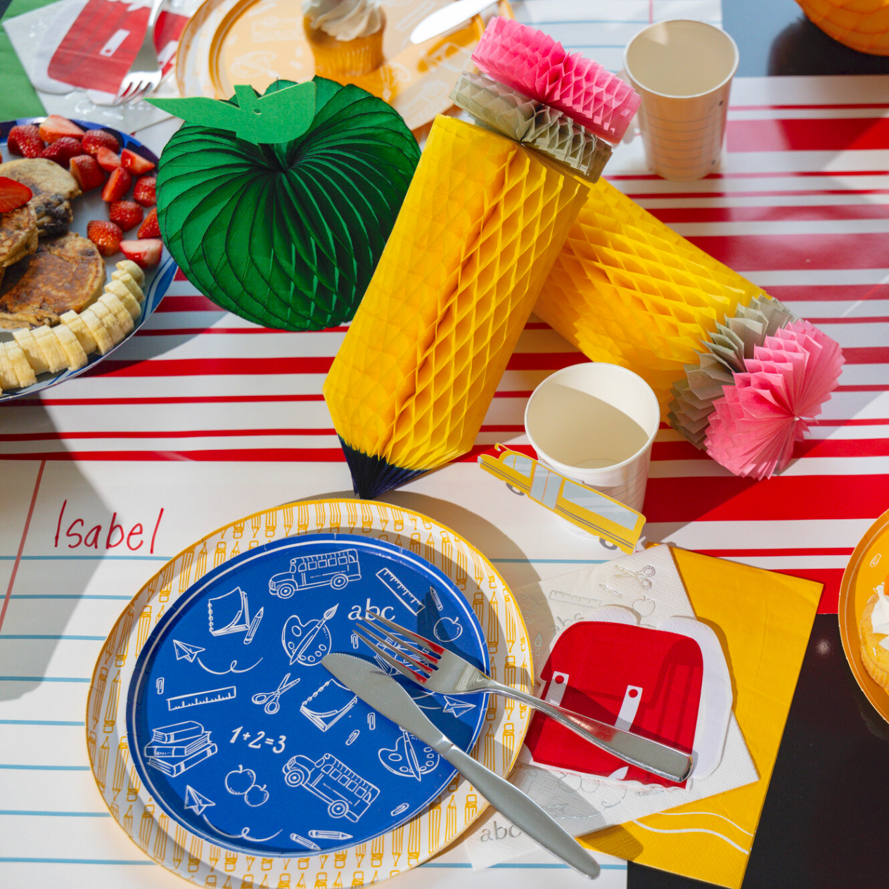School Days Assorted Icon Dessert Plates