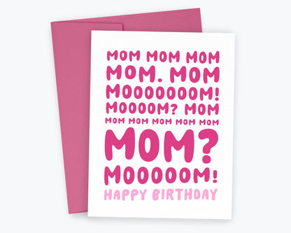 Funny Birthday Card to Mom from the Kids, Motherhood