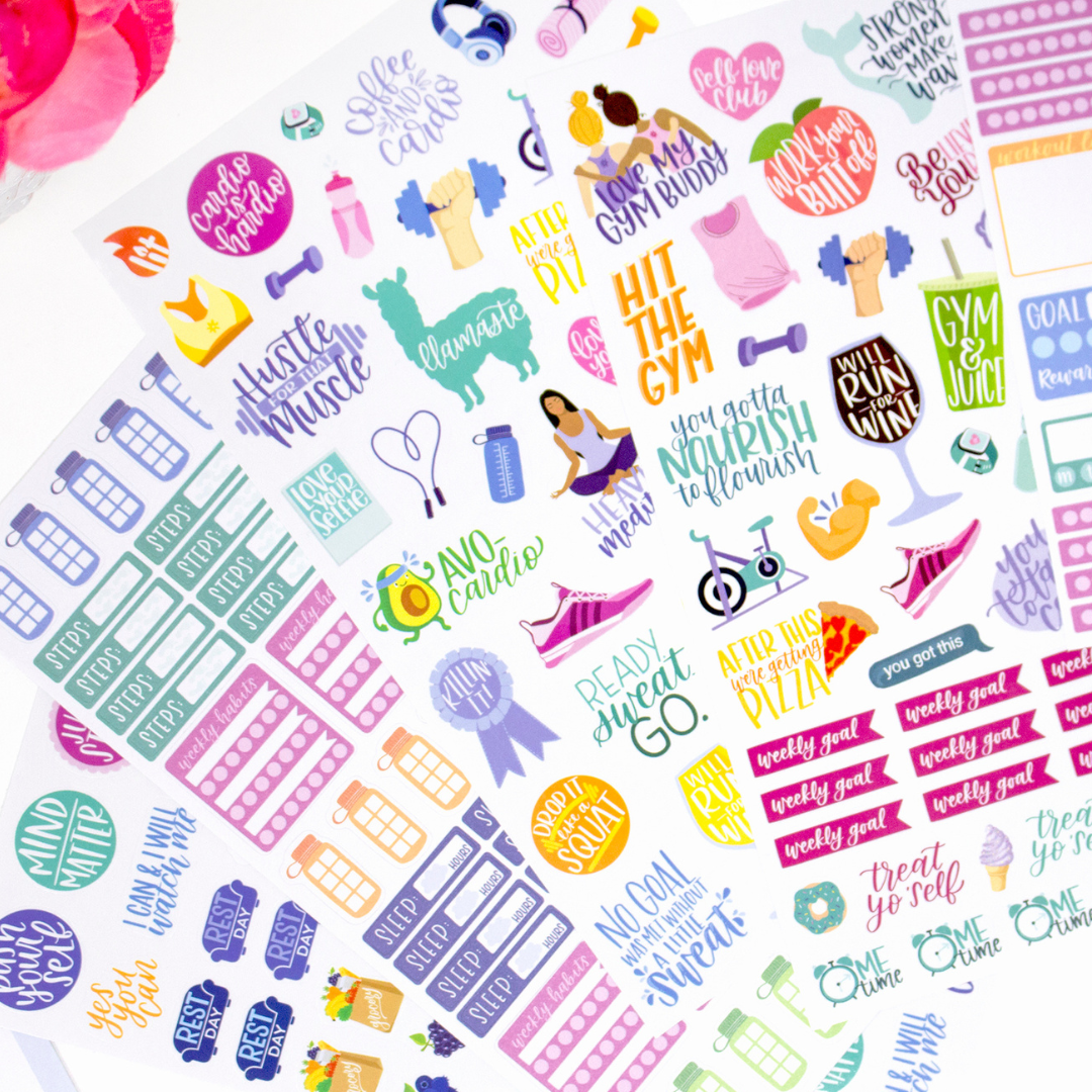 Fitness & Health Sticker Pack