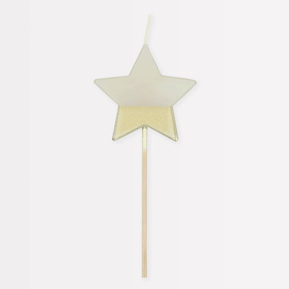 Gold Dipped Star Candle