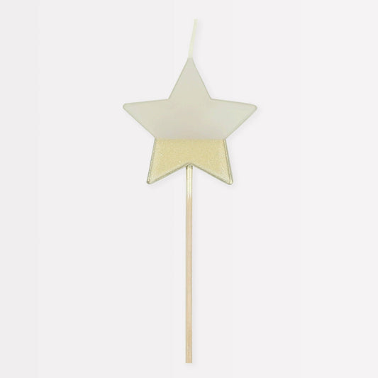 Gold Dipped Star Candle