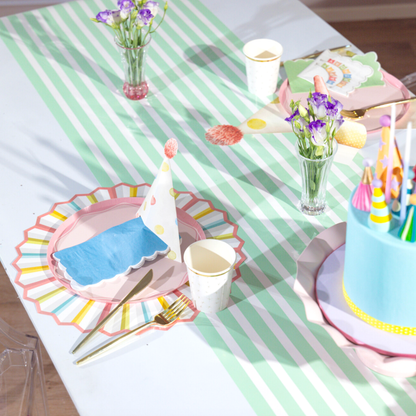 HB23-PL5- Burst of Color Fan Paper Placemat