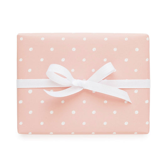 Rose Imperfect Dot, Gift Wrap Roll