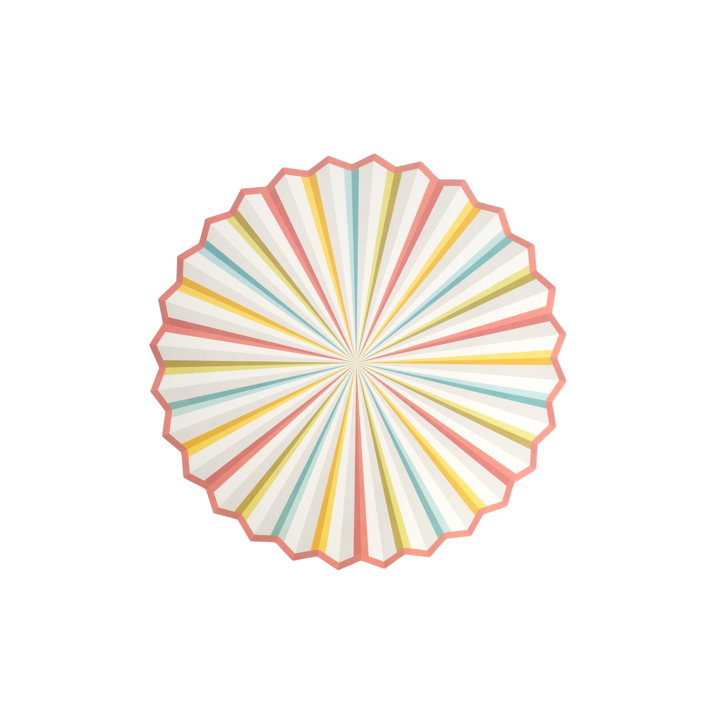 HB23-PL5- Burst of Color Fan Paper Placemat