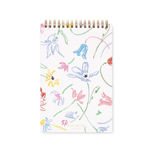 Small Top Spiral Notebook, Joyful Garden