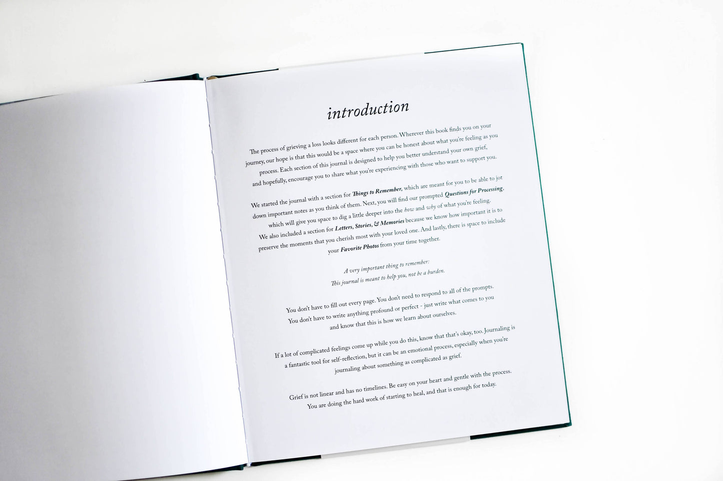 Grief Journal - Teal | Sympathy Gift | Loss of Child Journal: Teal