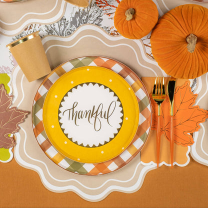 Harvest Plaid Dinner Plate