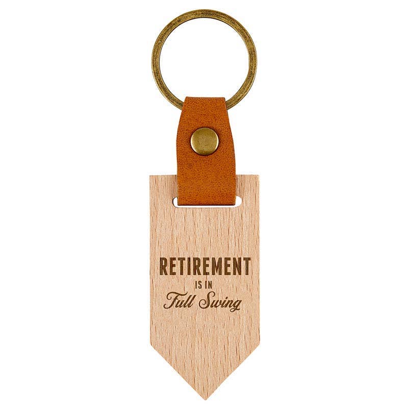 Wood Keychain - Full Swing