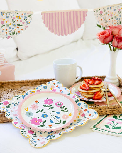 Floral Round 8" Plate